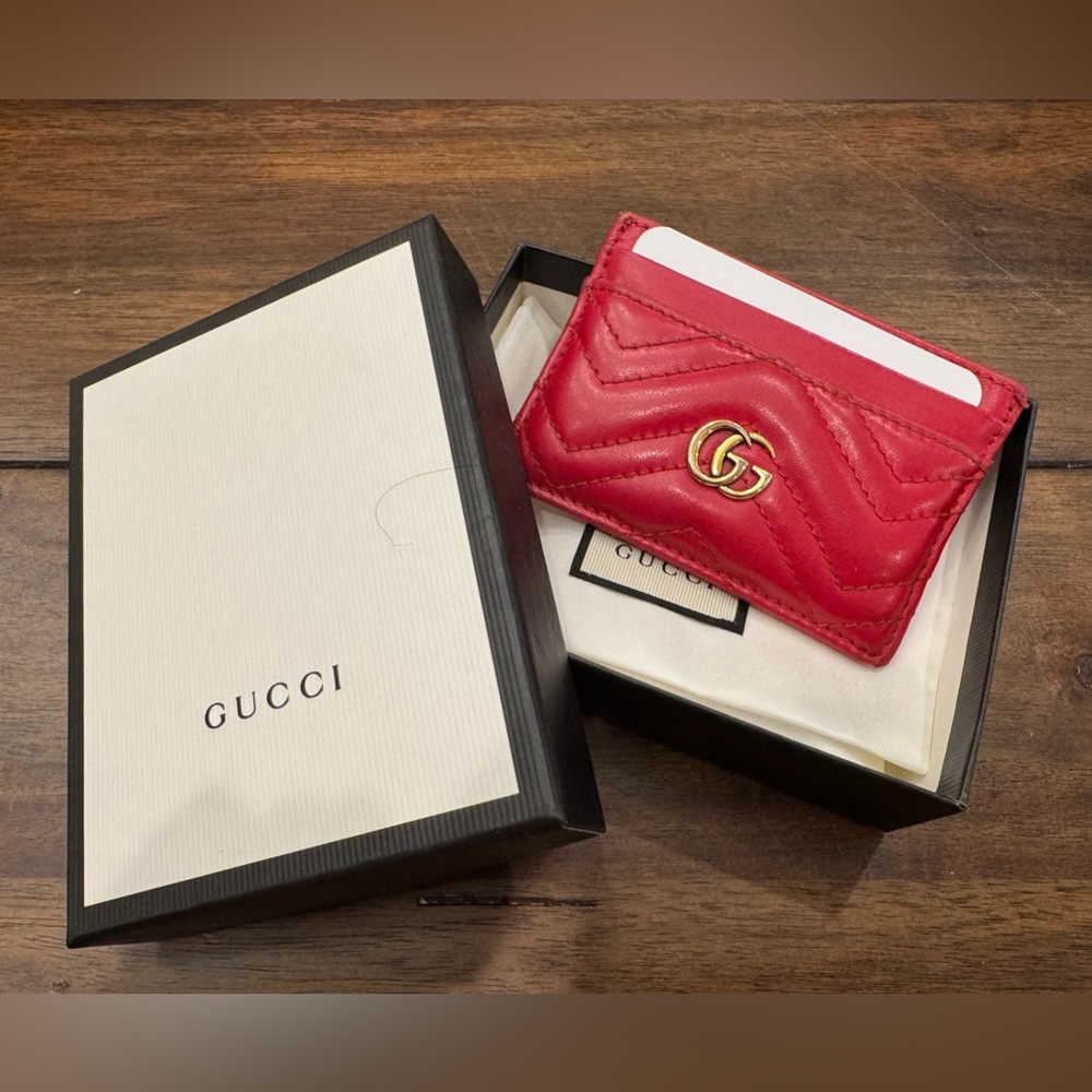 Authentic Gucci Marmont Card Case (Original Box Included)